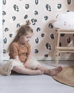 Behang Leopard Rol Pink