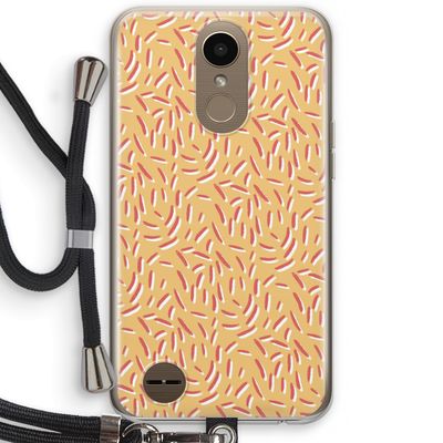 Camouflage: LG K10 (2017) Transparant Hoesje met koord