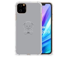 Apple iPhone 11 Pro Max Stevig Bumper Hoesje Grijs Baby Olifant