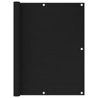 Balkonscherm 120x500 cm HDPE zwart