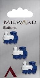 Milward Knoop Trein Blauw/Wit 17mm (3 stuks)