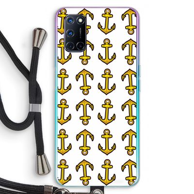 Musketon Anchor: Oppo A92 Transparant Hoesje met koord