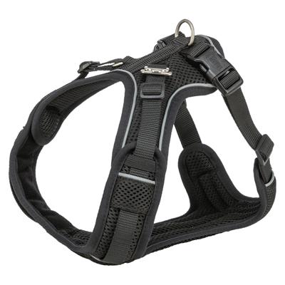 Trixie hondentuig premium flexmesh brede borst zwart