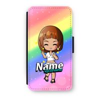Chibi Maker vrouw: iPhone X Flip Hoesje