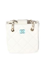 CHANEL Pre-Owned sac à bandoulière matelassé à logo CC - Blanc