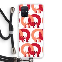 Dogs: Samsung Galaxy A71 Transparant Hoesje met koord