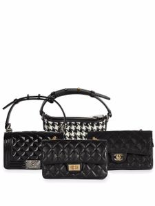 CHANEL Pre-Owned lot de 4 mini sacs et coffre NIB Chanel Success Story (2019-2020) - Noir