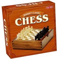 Houten schaakspel