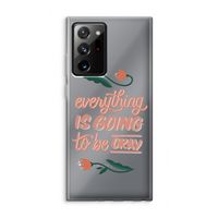 Optimistic flower girl: Samsung Galaxy Note 20 Ultra / Note 20 Ultra 5G Transparant Hoesje