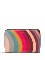 Paul Smith porte-monnaie zippé à rayures - Multicolore