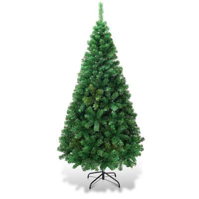 Kerstboom met Metalen Standaard Kunstkerstboom PVC Naalden Kunstsparrenboom voor Thuis Kantoor Winkels 150-240 cm Groen