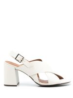 Sarah Chofakian sandales Highway 85 mm en cuir - Blanc
