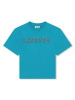 Lanvin Enfant t-shirt en coton à logo imprimé - Bleu - thumbnail