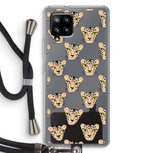 Tijger: Samsung Galaxy A42 5G Transparant Hoesje met koord