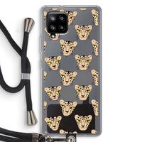 Tijger: Samsung Galaxy A42 5G Transparant Hoesje met koord
