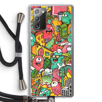Vexx City: Samsung Galaxy Note 20 / Note 20 5G Transparant Hoesje met koord