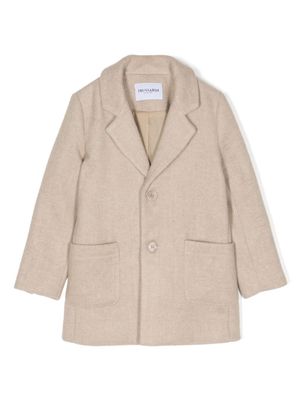 TRUSSARDI JUNIOR manteau à simple boutonnage - Marron