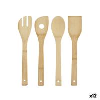 Set Keukengerei Kinvara KT200063 KT200063 Bamboe 8 x 34,5 x 3,2 cm (12 Stuks)