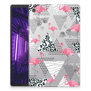 Lenovo Tab M10 Plus Back Case Flamingo Triangle