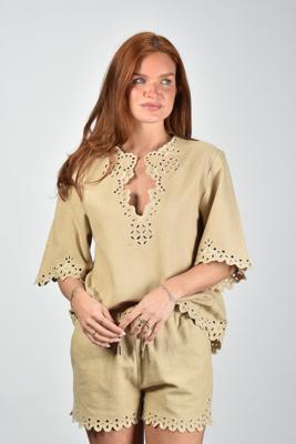 Marant Etoile blouse Shana HT0586FB-D1J04E sahara