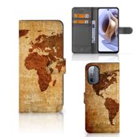 Motorola Moto G31 | G41 | Flip Cover | Wereldkaart
