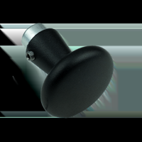 AMI Knopkruk 160/50 Gatdeel M6 Zwart 9005 Str - 739075