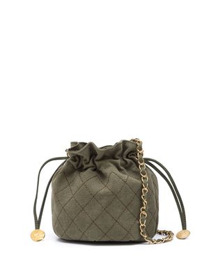 Readymade mini sac seau à losanges - Vert