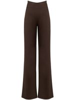 Silvia Tcherassi pantalon droit Palermo à taille haute - Marron Silvia Tcherassi pantalon droit Palermo à taille haute - Marron