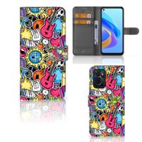 OPPO A76 | A96 | Wallet Case | met Pasjes | Punk Rock