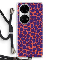 Purple Giraffe: Huawei P50 Pro Transparant Hoesje met koord