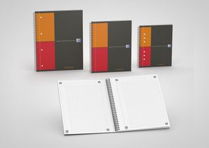 Oxford INTERNATIONAL notebook, 160 bladzijden, ft B5,  geruit 5 mm