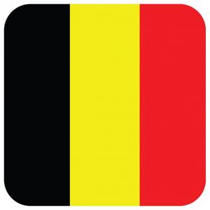 Belgische vlag bierviltjes - 15x stuks - vierkant - Belgie feestartikelen - Landen decoraties