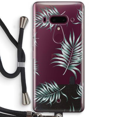 Simple leaves: HTC U12+ Transparant Hoesje met koord