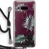 Simple leaves: HTC U12+ Transparant Hoesje met koord