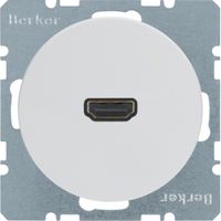 Berker wandcontactdoos HDMI 90G R1-R3 wit 3315432089