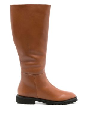 Sarah Chofakian bottes Avenna à empiècements - Marron