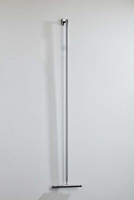 Vloerwisser SaniClear Shine | Incl.Wandbevestiging | Messing | Rond | Chroom