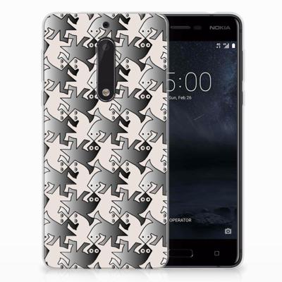Nokia 5 | TPU Hoesje | Salamander Grey
