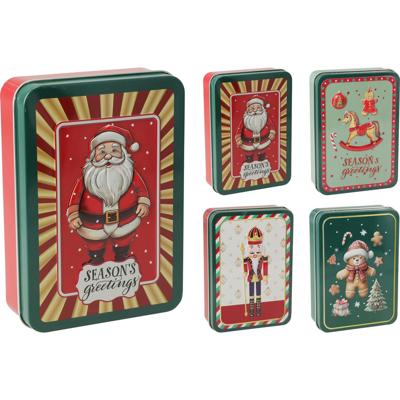 Voorraadblik kerst 13,4x9,5x3,7cm