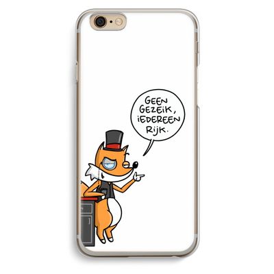 Geen Gezeik: iPhone 6 / 6S Transparant Hoesje