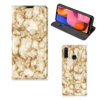 Samsung Galaxy A20s | Standcase | Marmer Goud