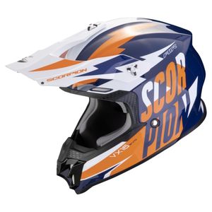 SCORPION VX-16 Slanter, Motorcross helm, Blauw-Oranje