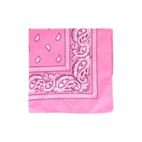 Bandana - roze - boeren zakdoek - dames/heren - vierkant - cowboy verkleedkleding Bandana - roze - boeren zakdoek - dames/heren - vierkant - cowboy verkleedkleding