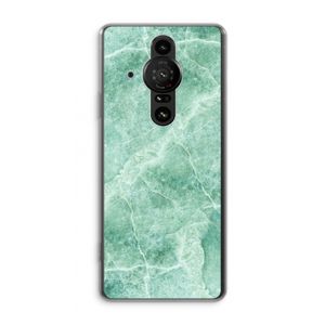 Groen marmer: Sony Xperia Pro-I Transparant Hoesje