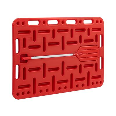 Opdrijfschot met opdrijfpeddel - voor varkens - 120 x 77 cm - Rood