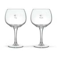 Gin Tonic glas graveren (2 stuks)