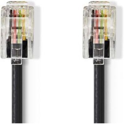 Nedis TCGP90100BK50 telefoonkabel 5 m Zwart