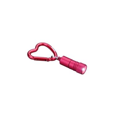 Munkees Mini LED with Heart Carabiner Zaklantaarn Red