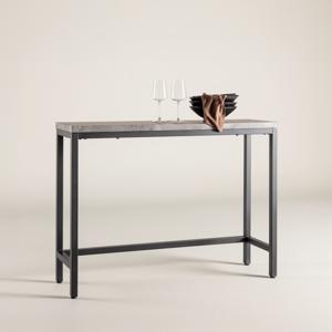 Nohr Sidetable Ram Betonlook, 110cm - Zwart