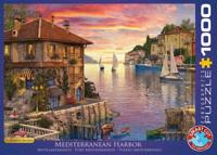 Mediterranean Harbor - Dominic Davison Puzzel 1000 Stukjes